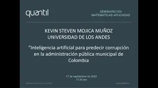 Inteligencia Artificial para Predecir Corrupci&oacute;n en la Administraci&oacute;n P&uacute;blica Municipal de Colombia