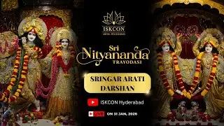 Shringar Aarti Darshan | Guru Puja | Sri Sri Radha Madanmohan Mandir | 31-01-2025 | ISKCON Hyderabad