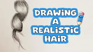 hair drawing easy | hair shading 🎨