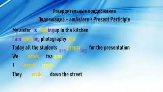 Глагол to be в Present Simple /Present Continuous