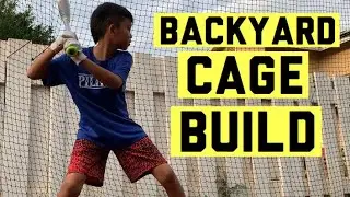 Backyard batting cage. Cage bombs only!