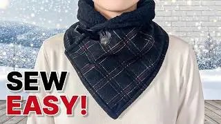 How to Sew a Cozy Winter Cowl | Easy Beginner Sewing Project