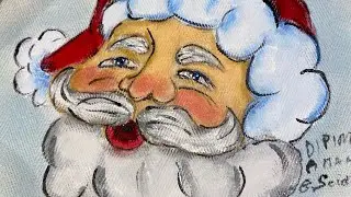 Come dipingere sulla stoffa il babbo Natale