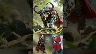 superheroes but buffalo robot 😱🔥Marvel & DC-All Characters #marvel #avengers #shorts#robot
