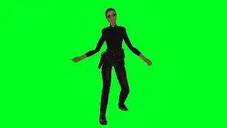 Trinity dancing green screen