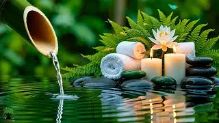 Relaxing Sleep Music with Bamboo Water Sound 🌿 Calm Music for Deep Sleep & Stress Relief, Body, Spa