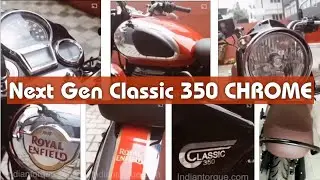 Next Gen Classic 350 Spied in New Chrome Red color top model with Tripper Navigation #nextgenclassic