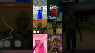 Police granny vs Scary doll vs The Twins vs Grandpa vs Barbie granny vs ++  #vsshorts #gaming