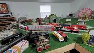 Lionel Visionline Santa Fe Autorack Runing 