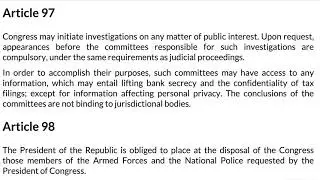 Constitution of Peru (Article 95 - Article 100)