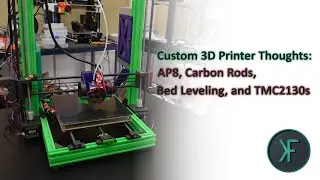 Custom 3D Printer: AP8, Carbon Rods, Bed Leveling, and TMC2130s