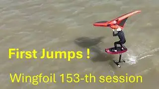 wingfoil 153th session : first jumps !