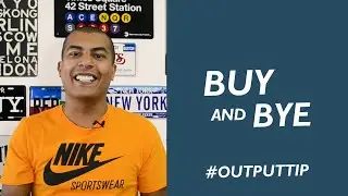 OutPut English - Buy and Bye #OutPutTip