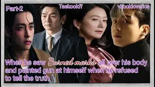 When he saw burned marks all over his body and pointed gun athimself when he refused tell truth(2/4)