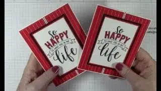 Stampin' Up! Amazing LIfe Gate Fold Birthday Card Project 6
