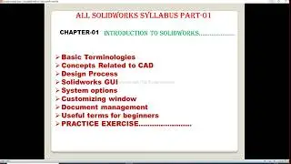 SOLIDWORK SYLLABUS PARTS-01