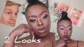 2 Looks Using Profusion Cosmetics holiday collection Glamourland eyeshadow Palette
