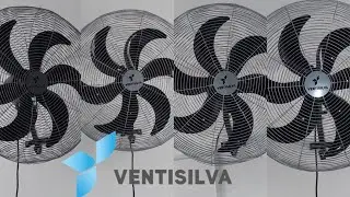 Ventiladores de parede Ventisilva VPL 65cm Cromado | 180W - 2023.