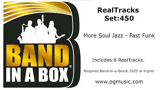 Band-in-a-Box&reg; 2025 - RealTracks Set 450:  More Soul Jazz - Fast Funk