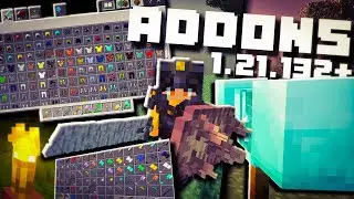 LOS 5 MEJORES ADDONS PARA MINECRAFT BEDROCK 1.21 - 1.21.132 (NO QUITAN LOGROS) TOP ADDONS PE