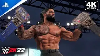 FULL MATCH - Roman Reigns vs. Baron Corbin &ndash; Universal Title Match: Money in the Bank WWE 2K22