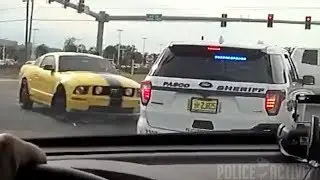 Bodycam Captures Fleeing Robbery Suspect Crashing Into Deputy's Vehicle