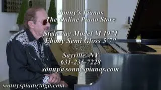 Steinway M 1971 Ebony, Refinished & Restored $18950