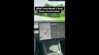 2026 Tesla Model Y Long Range AWD 0 to 60 MPH Acceleration #Tesla #ev #electricvehicle