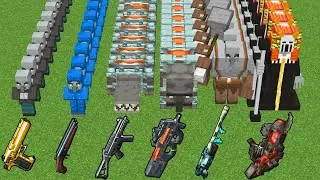 Which TaCZ New Gun can defeat the most Illager Bosses in a row?