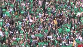 Notre Dame Student Section Pushups