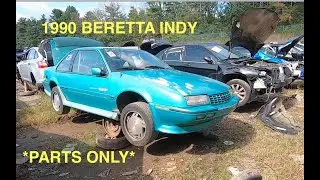 Saving rare beretta parts from the crusher. 1990 Beretta Indy Pace car. Junkyarding days
