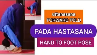 Stretch flexibility / Forward Fold Yoga Pose / padahastasana yoga / hamstring