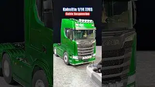 This Candy Green 1/14 770S Tractor Truck comes with EXTRA cab suspension #rc #model #machine