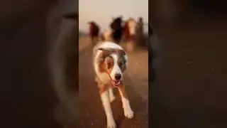 Heroic Dog Rescue Entire Herd from Fire #rescue #animalrescue #dog #fire