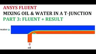ANSYS FLUENT Tutorial: VOF model (Mixing T-junction Oil + water) Part 3/3