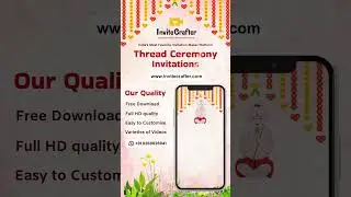 Thread Ceremony Invitation Video Maker | InviteCrafter #invitecrafter #custominvites #digitalinvites