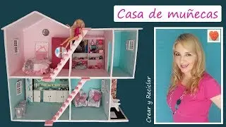 Decorando la CASA DE MUÑECAS con material reciclado DIY