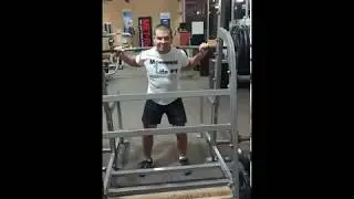 495 lb squat with Dr. Dave Candy, PT