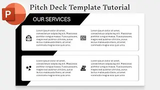 PowerPoint Pitch Deck Template Tutorial Part 7 | Our Services Slide
