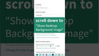 Your Background is Currently Turned OFF by Ease of Access Settings {Quick FIX} Windows 10/11