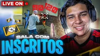 💙LIVE FF💙FREE FIRE - AO VIVO 💙XTREINO COM INSCRITOS💙SALA PERSONALIZADA💙#recker #10k