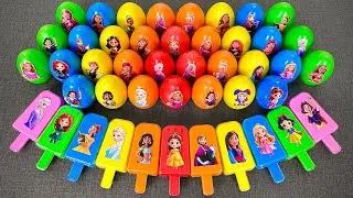 💖 ASMR Disney Princess Slime Eggs | Elsa Anna Ariel Belle Clay Slime Search