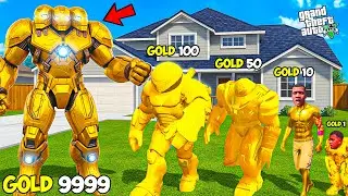 Evolution of Gold Franklin And Hulkbuster &ndash; From Baby to Gold Hulkbuster in GTA 5