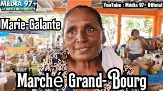 Au marché de Grand-Bourg à Marie-Galante / Le métier de maraîcher.