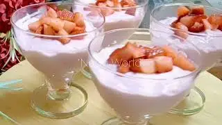 Homemade dessert that surprised everyone⁉️ you can do it right away.تحلية سريعة وسهلة التحضير 👍