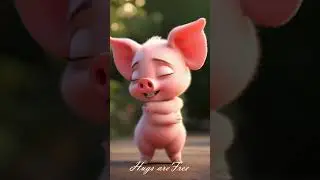 Piglet Hug #BabyPig #CuteAnimals #PigletLove #FarmFriends #HappySnout #PiggyHugs #TinyJoy