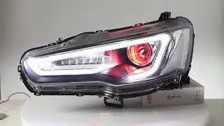 VLAND Demon Eye Mitsubishi Lancer GT EVO X Headlights (2008-2018)