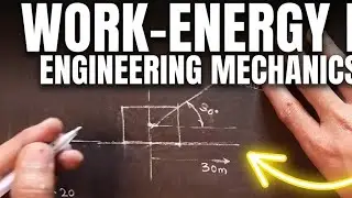 Work Energy Method Engineering Mechanics Problems | Solve Using Work Energy theorem