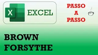 Teste de Brown Forsythe - Tutorial Excel