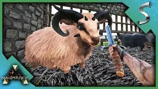MAKING THE SHEEP SLAUGHTER HOUSE MUTTON FARM! - Ark: RAGNAROK [DLC Gameplay S3E58]